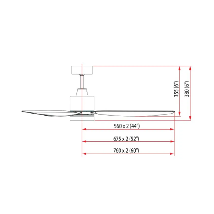 RUBINE BELL 60LW CEILING FAN / FREE EXPRESS DELIVERY - Image 3