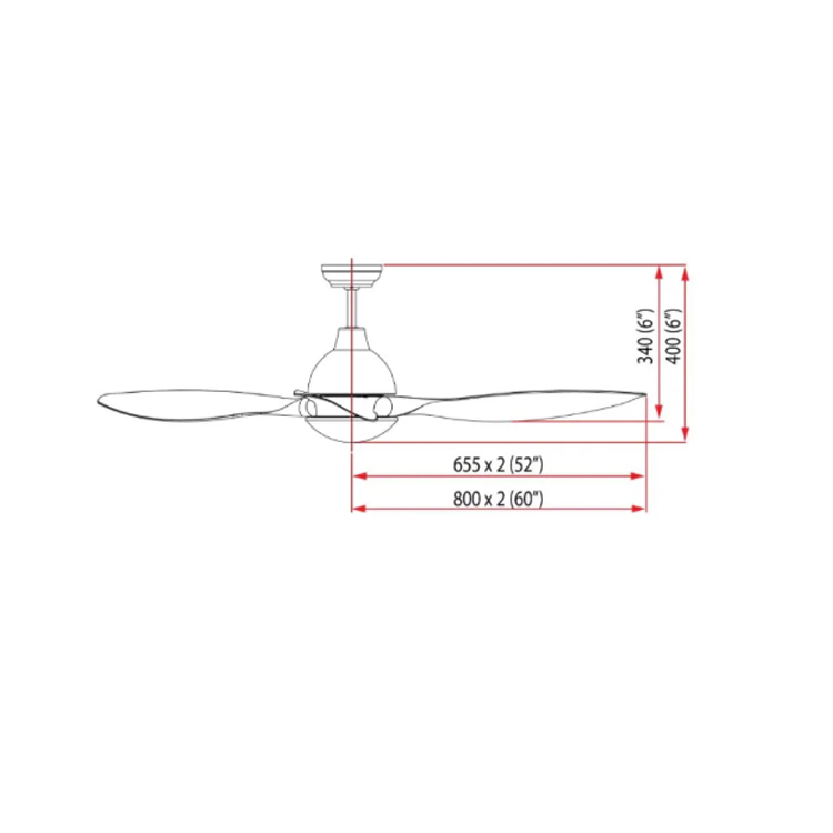RUBINE MATE 52LT CEILING FAN / FREE EXPRESS DELIVERY - Image 3