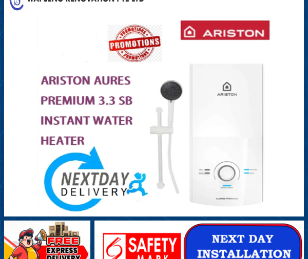 ARISTON AURES PREMIUM 3.3 SB INSTANT WATER HEATER / FREE EXPRESS DELIVERY