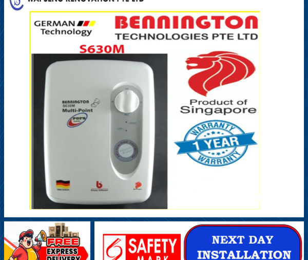 Bennington Heater S630M Multi Point Water Heater | German Technology | Singapore warranty | Express Free Delivery