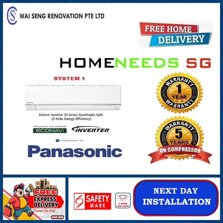 Panasonic System 1 CS-MXS12UBZ CU-2XS20UKZ 5 Ticks Multi-Split Air Conditioners Free Delivery
