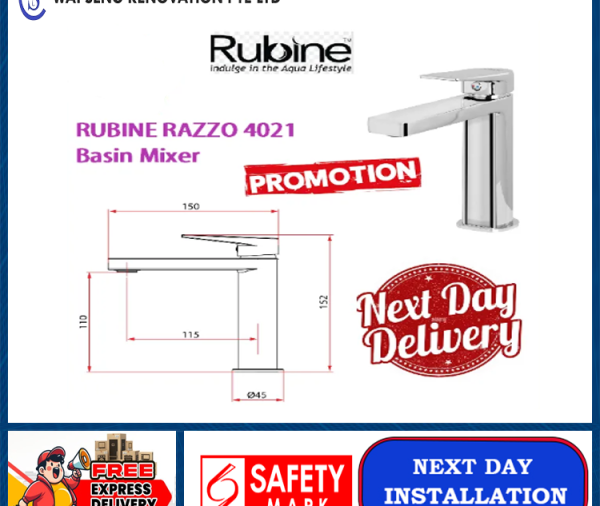 RUBINE RAZZO 4021 Basin Mixer / FREE EXPRESS DELIVERY