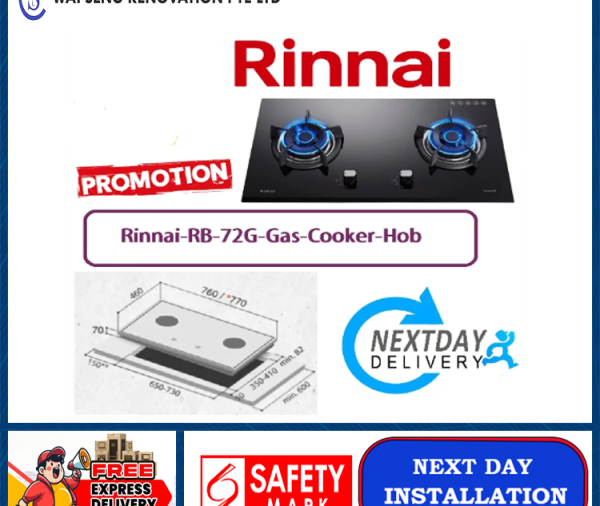 Rinnai-RB-72G-Gas-Cooker-Hob / FREE EXPRESS DELIVERY