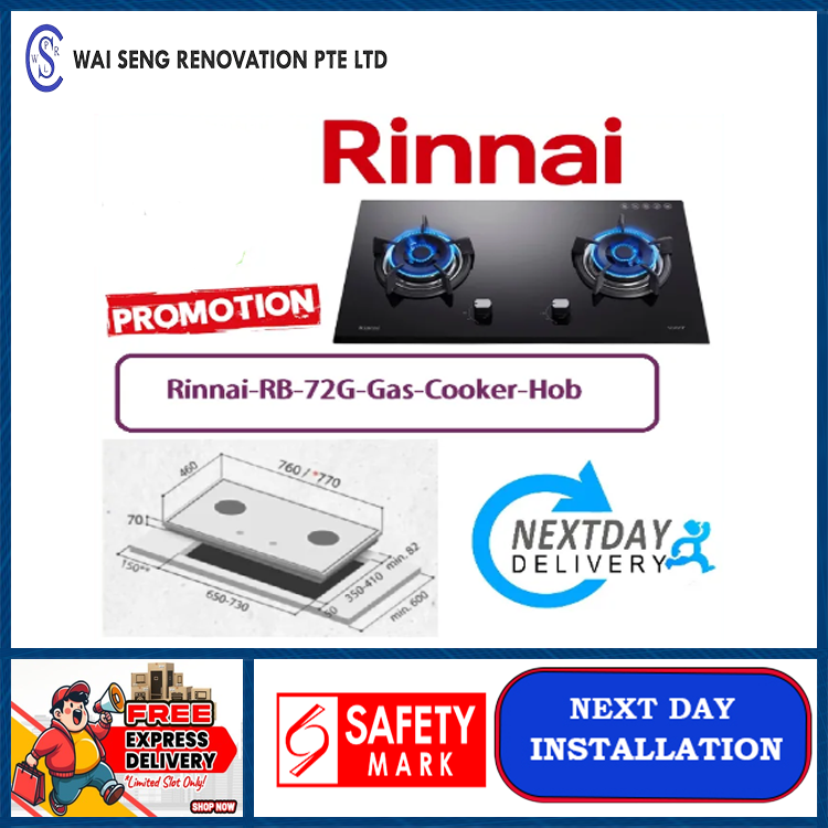 Rinnai-RB-72G-Gas-Cooker-Hob / FREE EXPRESS DELIVERY